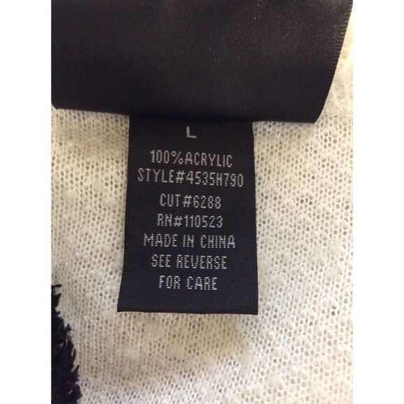 LA Kitty Hook n Eye Closure In Midsection Large White Acrylic - Picture 3 of 3